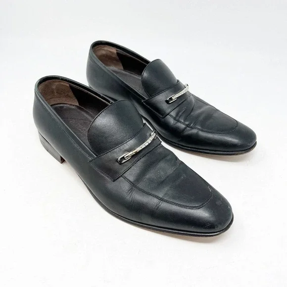 TESTONI BASIC Classic Black  Men\'s Shoes A.Testoni Basic Mens Black Leather Dress Shoes Size 11US | eBay main image 2
